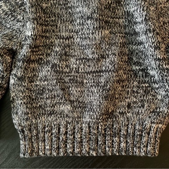 Unisex 24 Months CARTER’S Black White Marl Rag Sweater Pullover Half Zip EXC - Picture 13 of 15